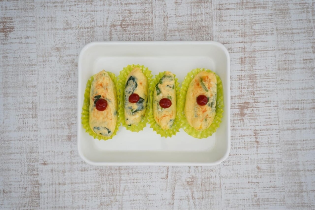 卵を使ったお弁当のおかず_ミニオムレツ