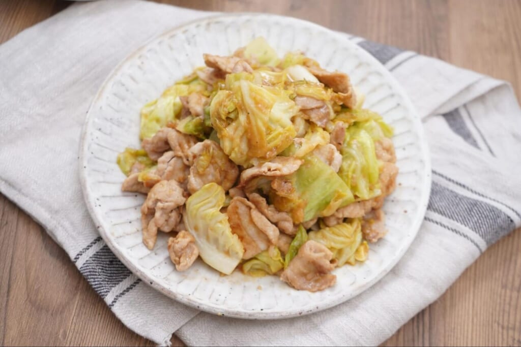 春キャベツと豚肉のみそ炒め
