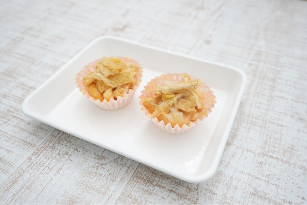 油揚げとねぎの和え物