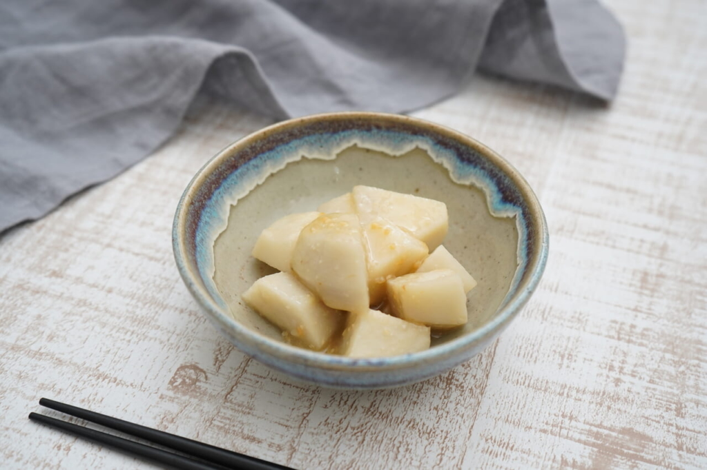 里芋の甘味噌和え1