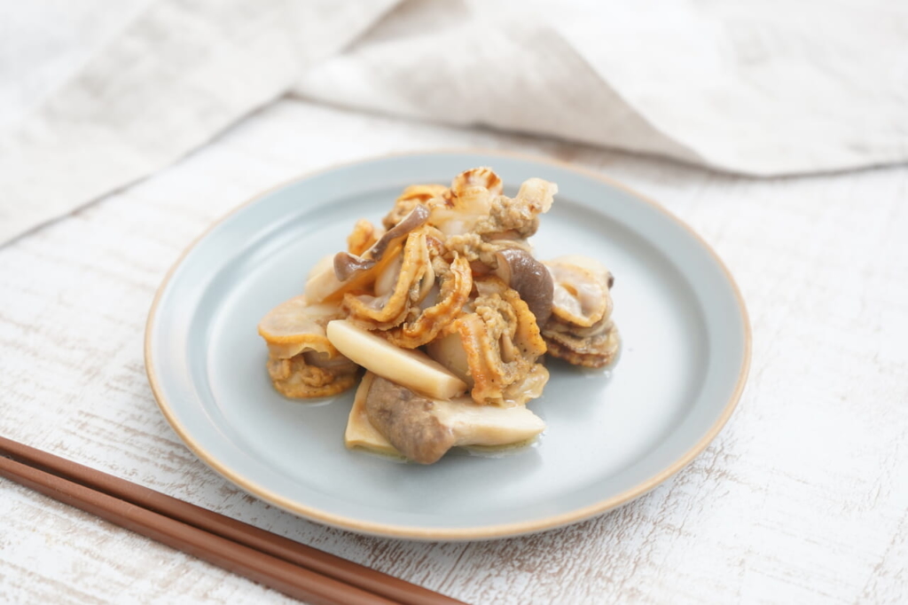 お弁当レシピ2帆立とエリンギの蒸しもの