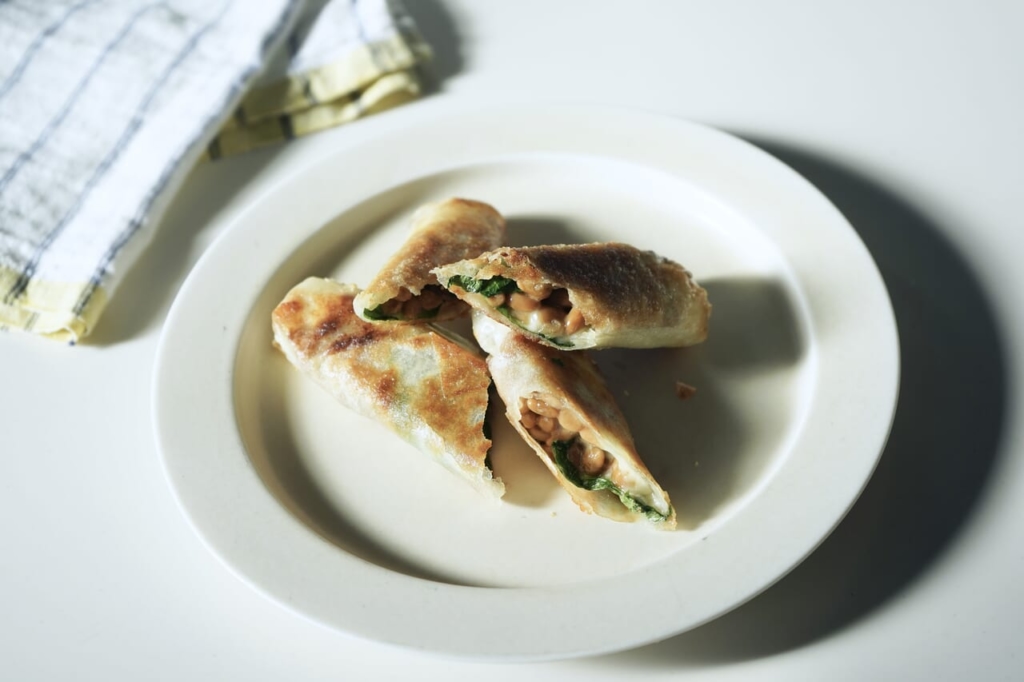 お弁当レシピ3納豆春巻き