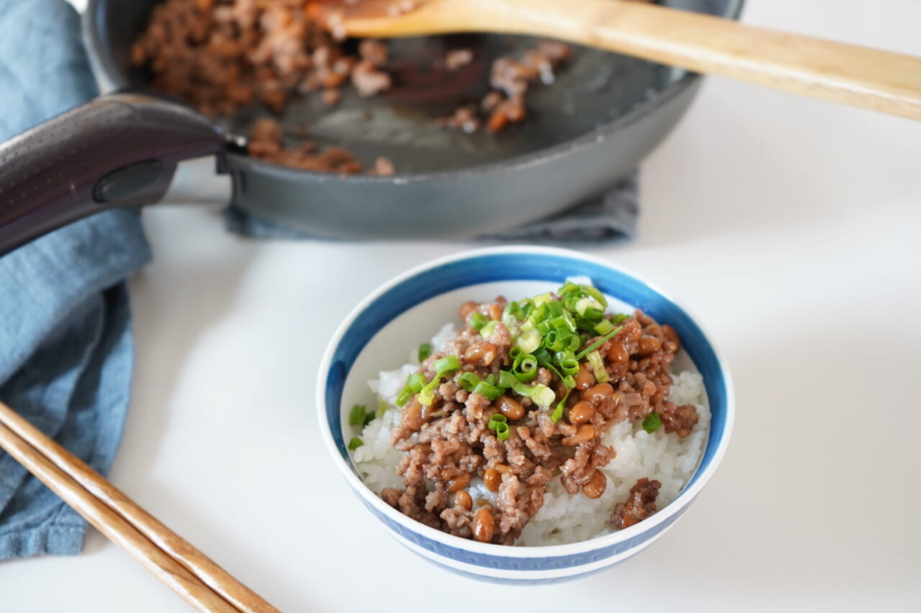 お弁当レシピ2納豆そぼろ