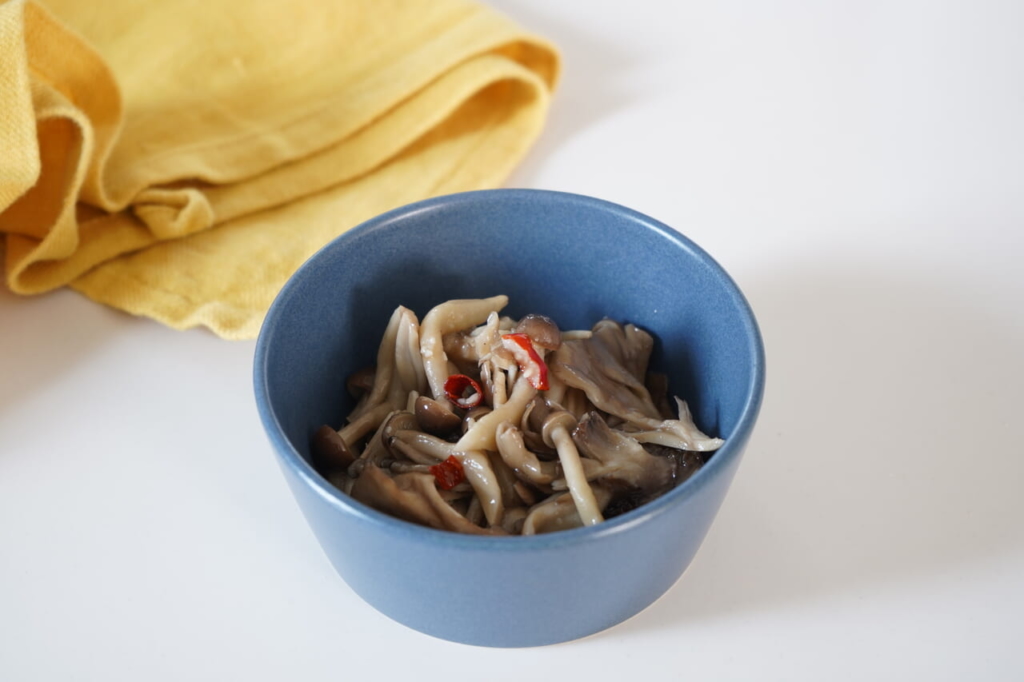 お弁当レシピ2きのこのペペロンチーノ