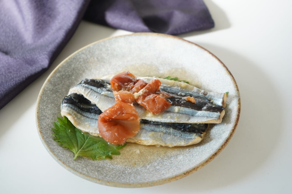 お弁当レシピ2さんまの梅煮