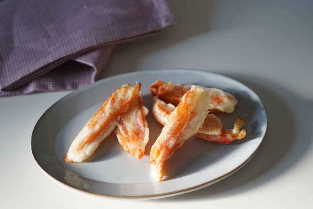 お弁当レシピ5カニカマの天ぷら