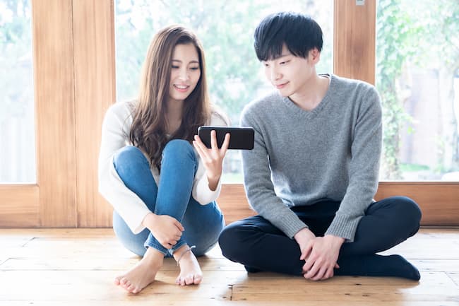 付き合いたて　LINE