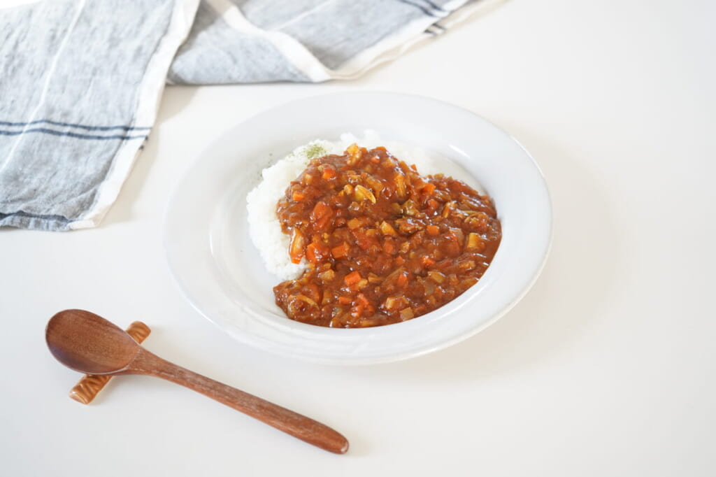 セロリとあさりのレンジカレー