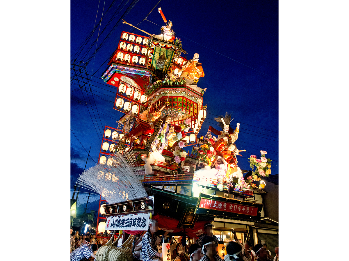 日田祇園祭の華やかな山車と祭りの様子