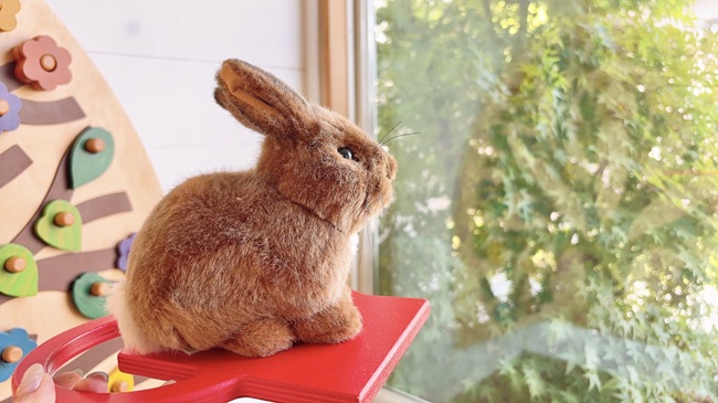 ドイツ・ケーセン社のリアルなうさぎのぬいぐるみ「うさぎの子」