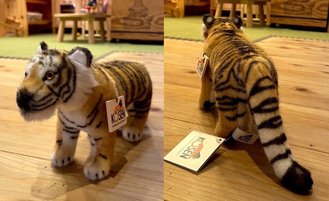 ドイツ・ケーセン社のトラのぬいぐるみ「トラの子」